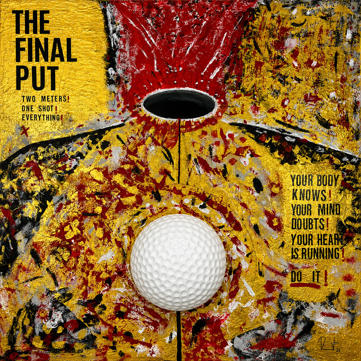 THE FINAL PUT — Gemälde aus MIND OF GOLF von Ralf List