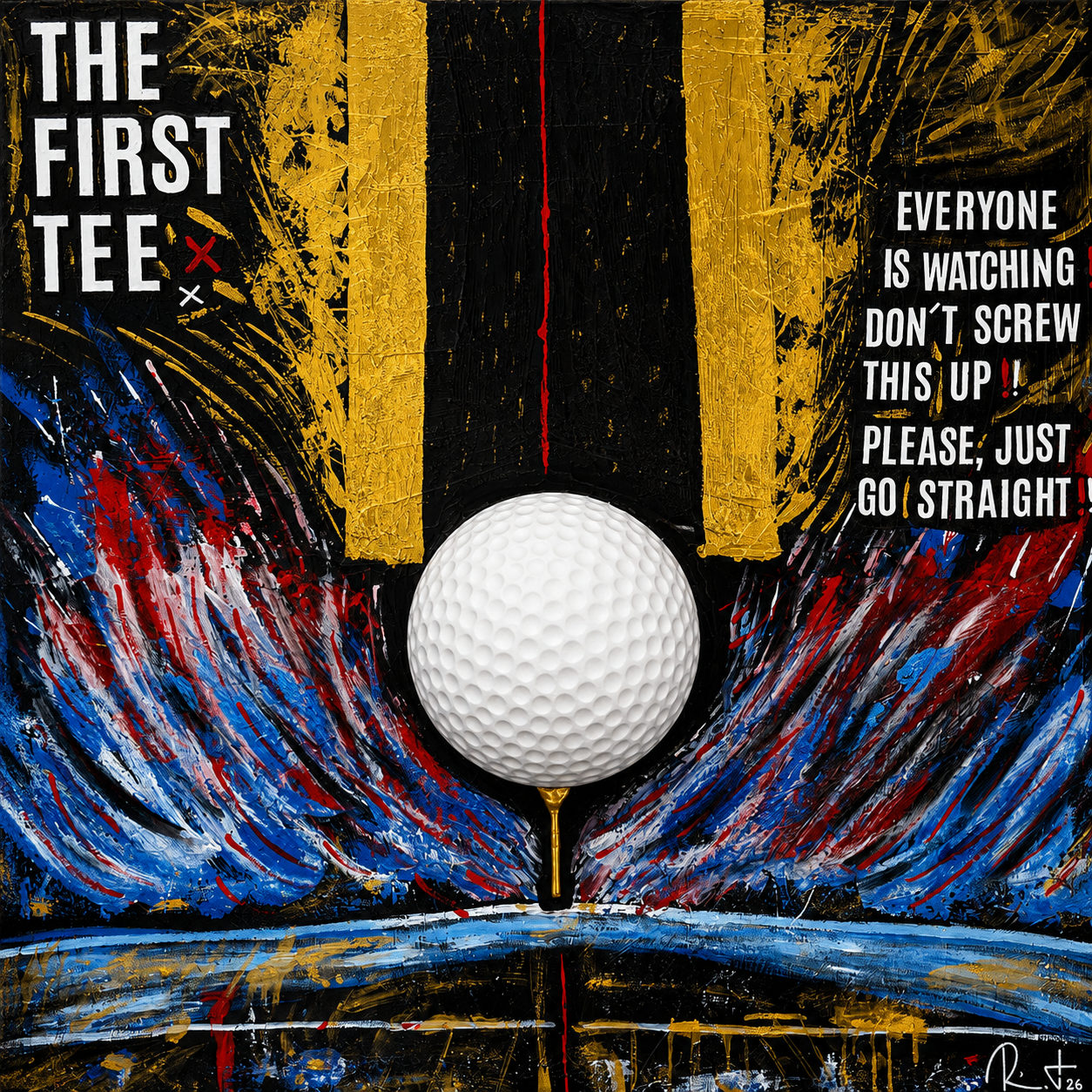 The First Tee — Gemälde aus MIND OF GOLF von Ralf List