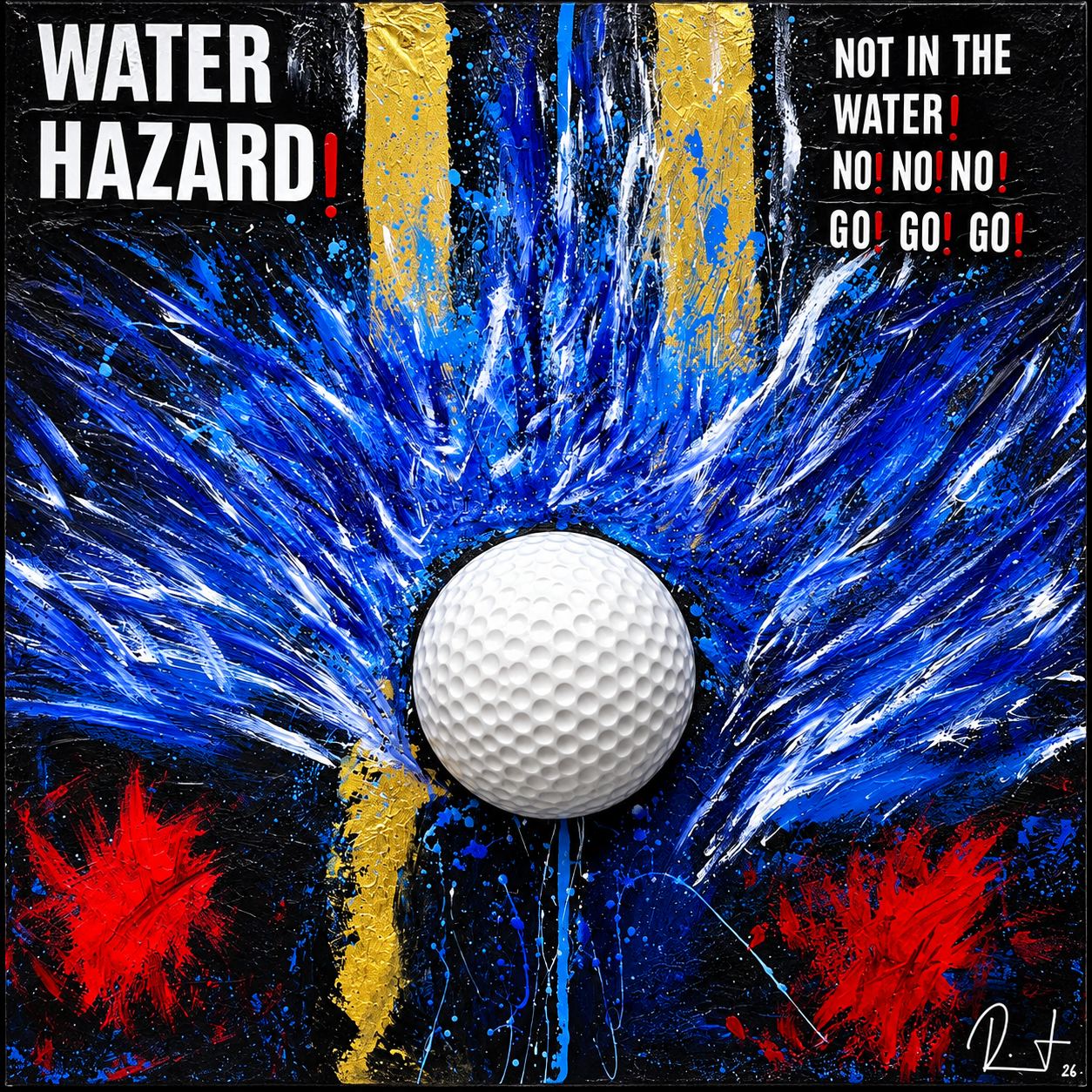 Water Hazard — Gemälde aus MIND OF GOLF von Ralf List